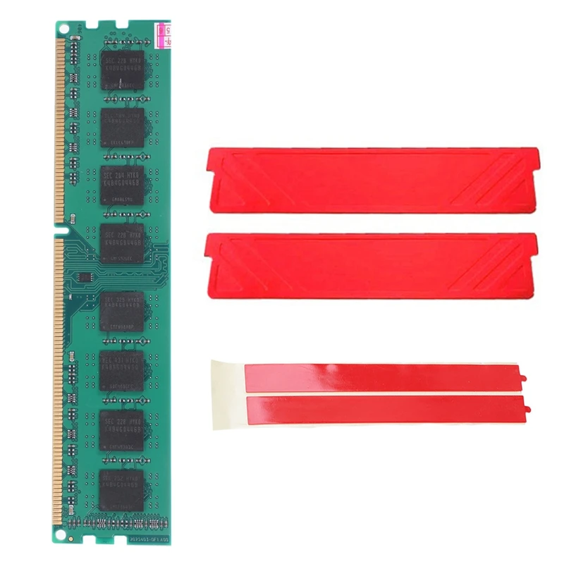 

DDR3 8GB PC Memory Module RAM+Cooling Vest PC3-10600 1333Mhz DIMM Desktop Memory Ram Only For AMD