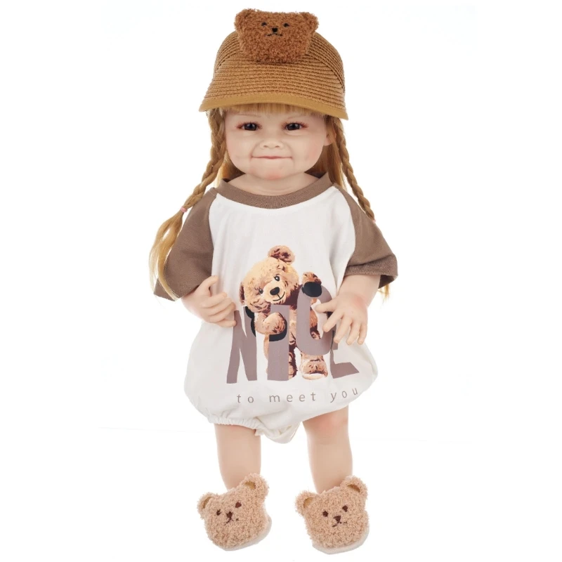 

21'' Reborns Girl Eyes-Open Real Life Toddler Interaction Pretend Toy