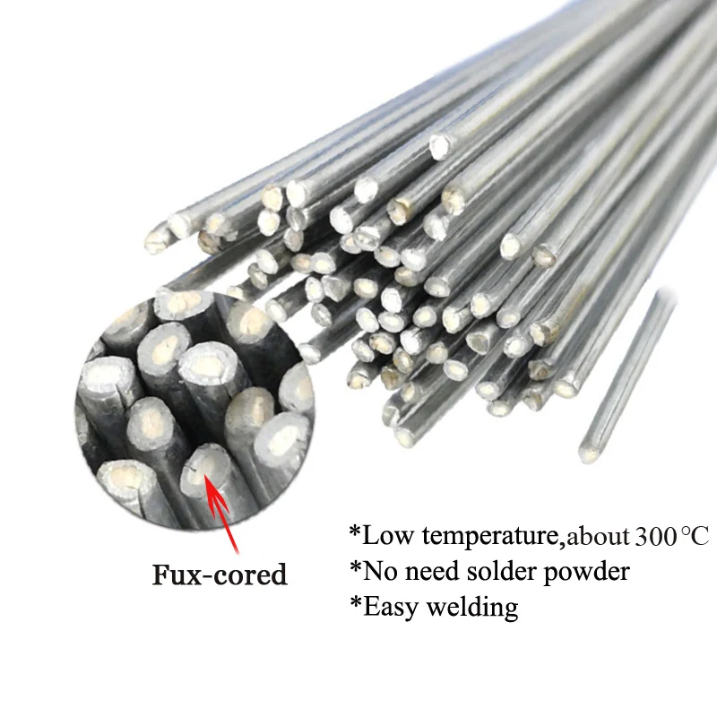 Universal Copper Aluminum Fux-cored Electrodes Welding Rods Easy Melt Weld Wire for Steel Copper Aluminum Iron Refrigerator Weld