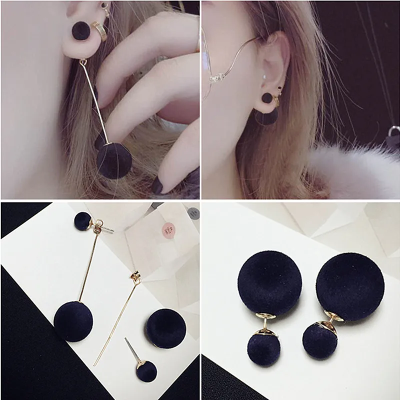 Женские висячие серьги из искусственных волос с кисточками