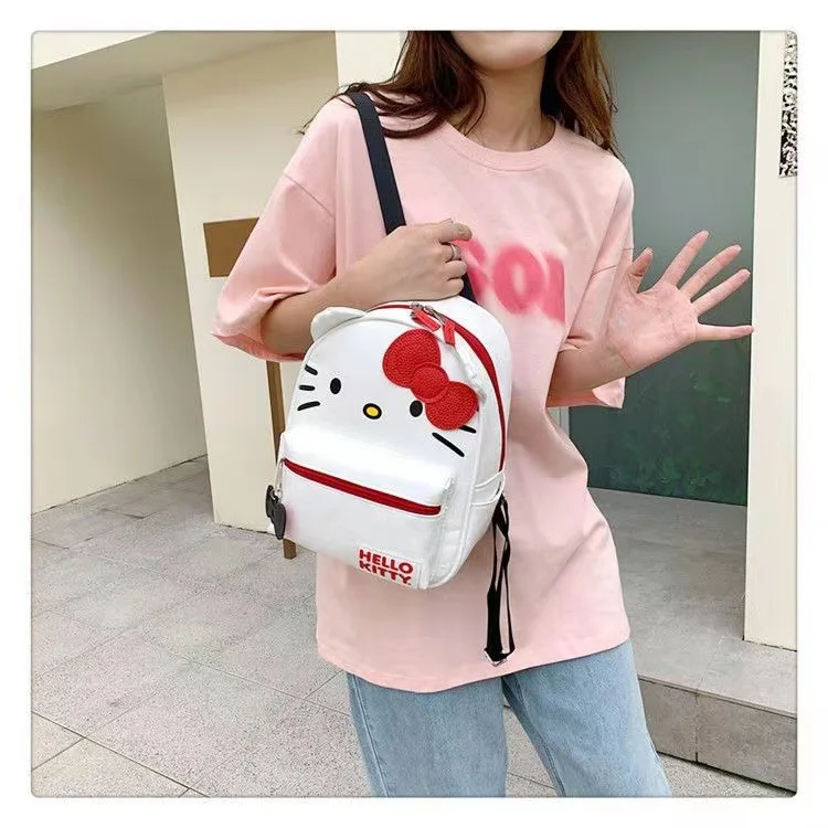 

Kawaii Sanrio Hello Kitty Backpack Cute Cartoon Anime Hello Kitty Girls Backpack Fashion Schoolbag Holiday Gifts for Girls