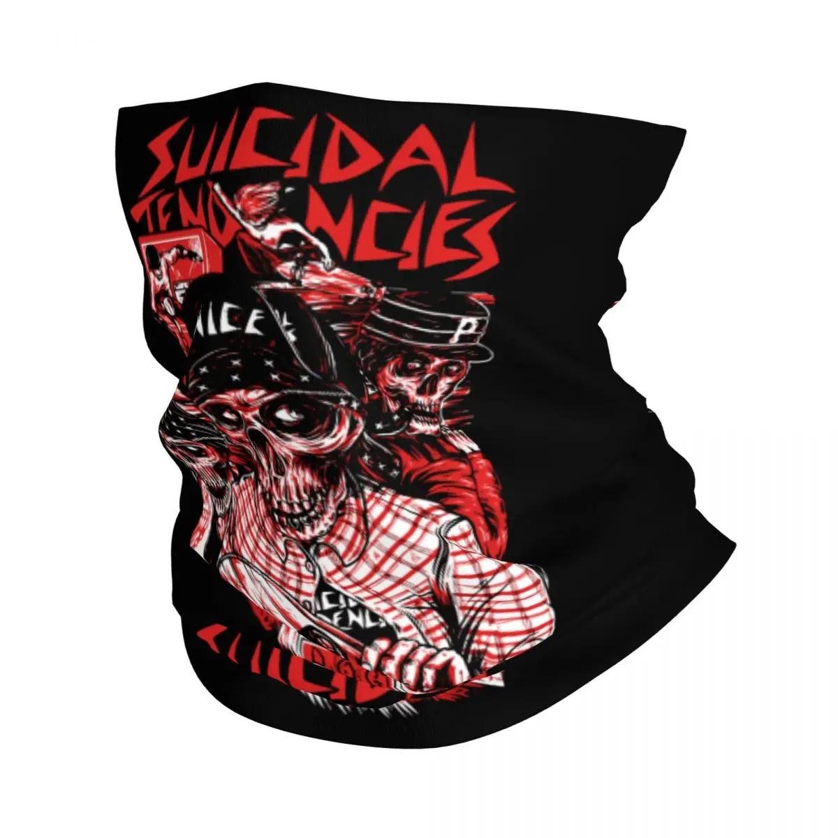 

Suicide Tendency Heavy Metal Rock Band Bandana Neck Gaiter Windproof Face Scarf Cover Men Women Headwear Tube Balaclava