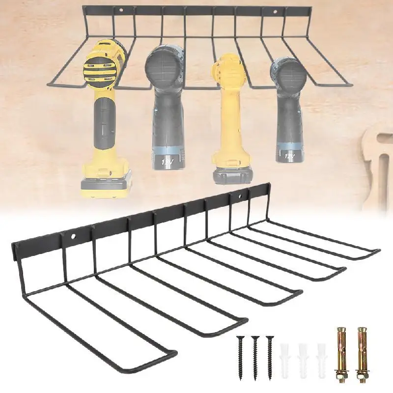 

Heavy Duty Metal Hook Storage Shelf Wall Mounted Shelf Garage Power Tool Organizer Garden Tool Bicycle Hanger Anti-slip Hooks