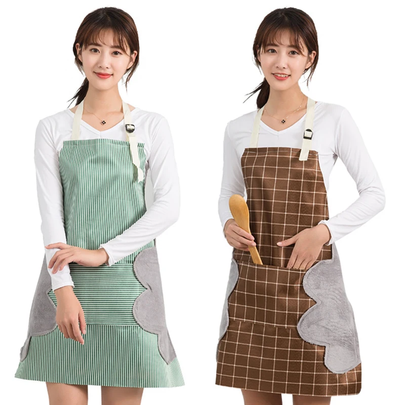 

Кухонный водонепроницаемый маслонепроницаемый фартук для рук, шейный подвесной фартук, рабочая одежда, домашний кухонный фартук для готов...