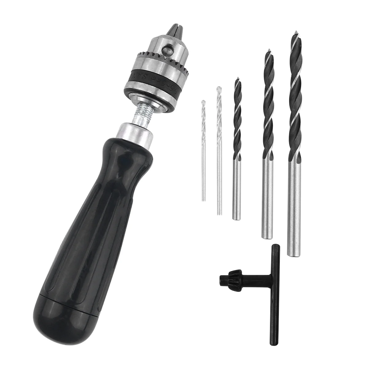 

Набор ручных сверл, комплект из 7 насадок с зажимным ключом