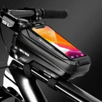 WTUVIVE Water Proof Bicycle Bag Frame Front Tube MTB Bicycle Bag 6 6-inch Phone Case Touch Screen Bicycle Bag Bike Accessories