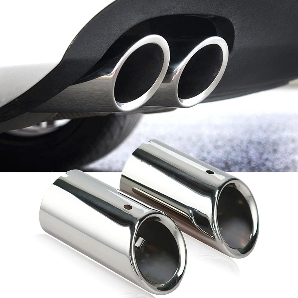 

1pc/2Pcs Auto Car Exhaust Muffler Tip Pipes Covers Car Accessories