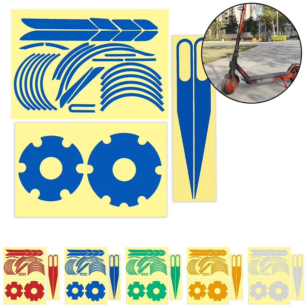 

Electric Scooter Decorative Protection Waterproof Sticker For X Iao*mi M365/Pro Scooter Reflective Sticker Night Warning Film