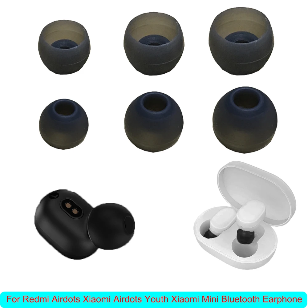 

Replacement Earplug Dustproof Protective Caps Silicone Ear Tips For Xiaomi Redmi Airdots For Xiaomi Bluetooth
