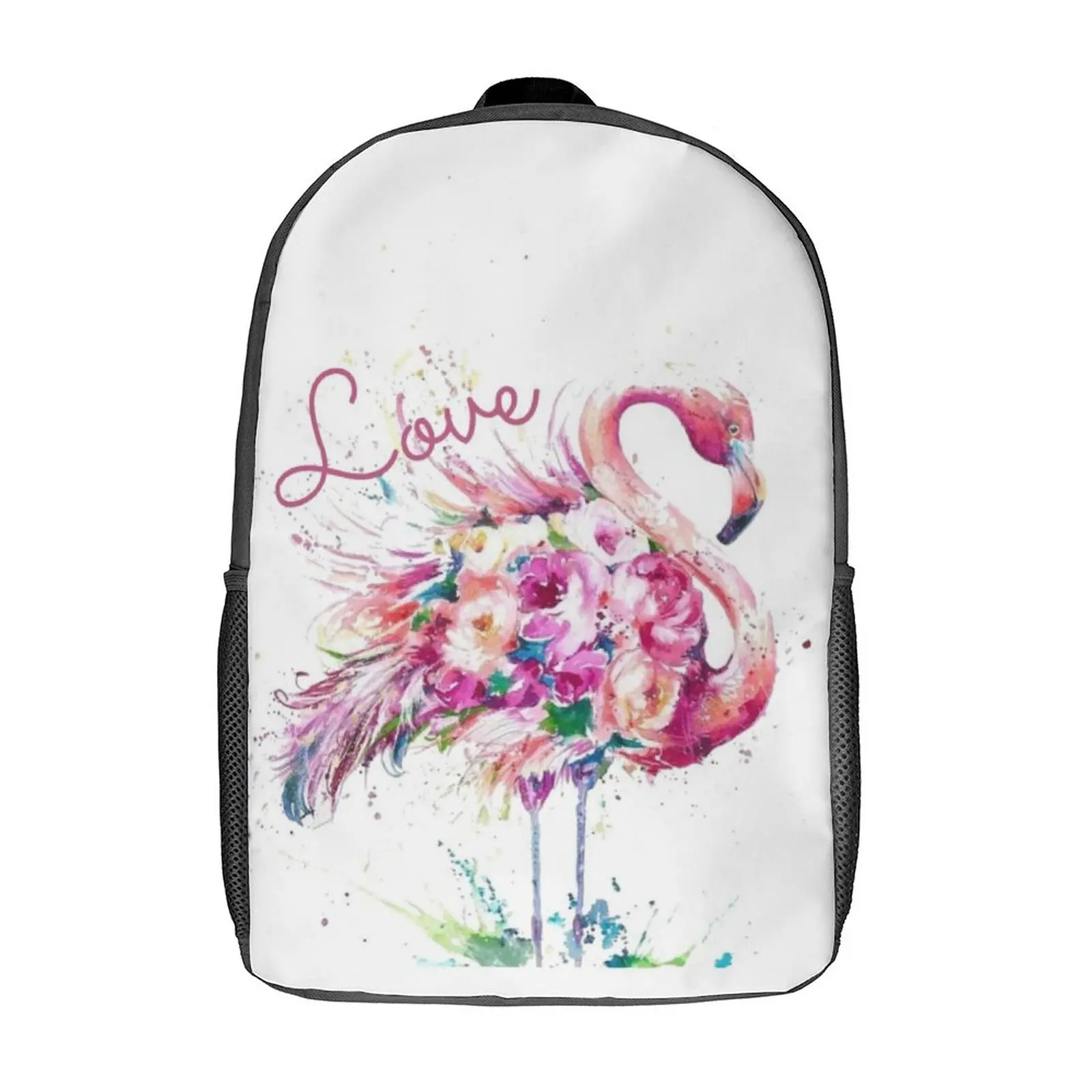 

Рюкзак «Я просто похож на Фламинго», розовые винтажные прочные рюкзаки в стиле ретро с животными, эстетичные школьные сумки, рюкзак для колл...