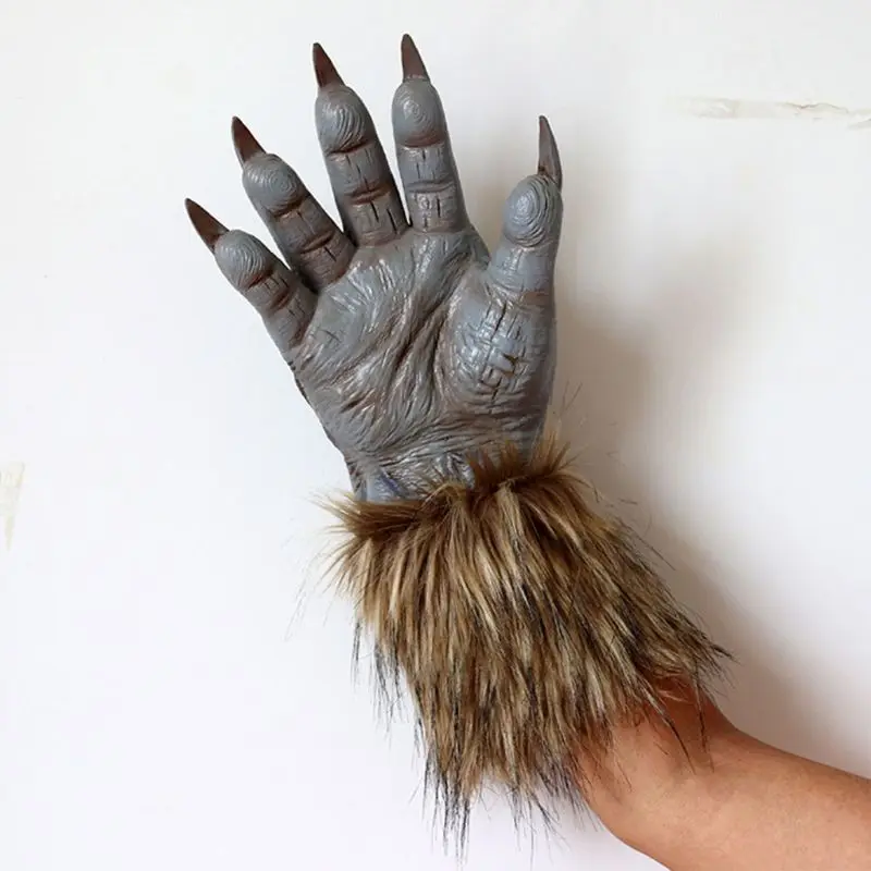 

1 pair Halloween Scary Wolf Claw Gloves Animal Cosplay Costume Accessory Decor