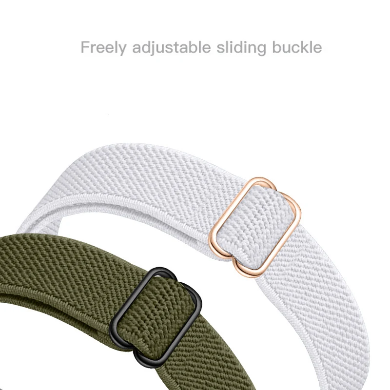 Фото Нейлоновый ремешок для Xiaomi Band 8 9 10, эластичный растягивающийся браслет, аксессуары для умных часов, универсальный mi Band 10/9/8 №4