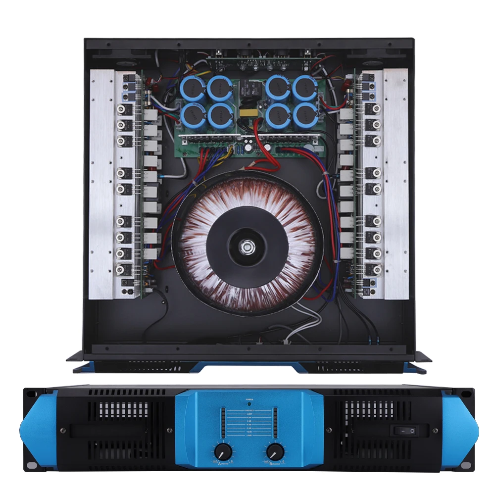 

Professional 1000*2 watt class H with 4 channel m audio high 2u power amplifier for Disco outdoor concerts