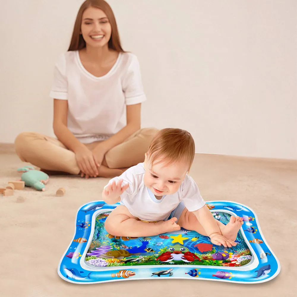 Baby Water Mat Inflatable Cushion Infant Toddler Water Play Mat for Children Early Education Developing Baby Toy Summer Toys images - 6