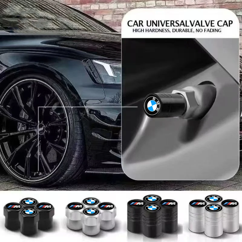 Фото Комплект из 4 колпачков для ниппелей из алюминиевого сплава для BMW G01 G02 F22 F23 E46 E93 E39 G26 F01 F02 F06 G32 G20 G29 X3 X5 №2