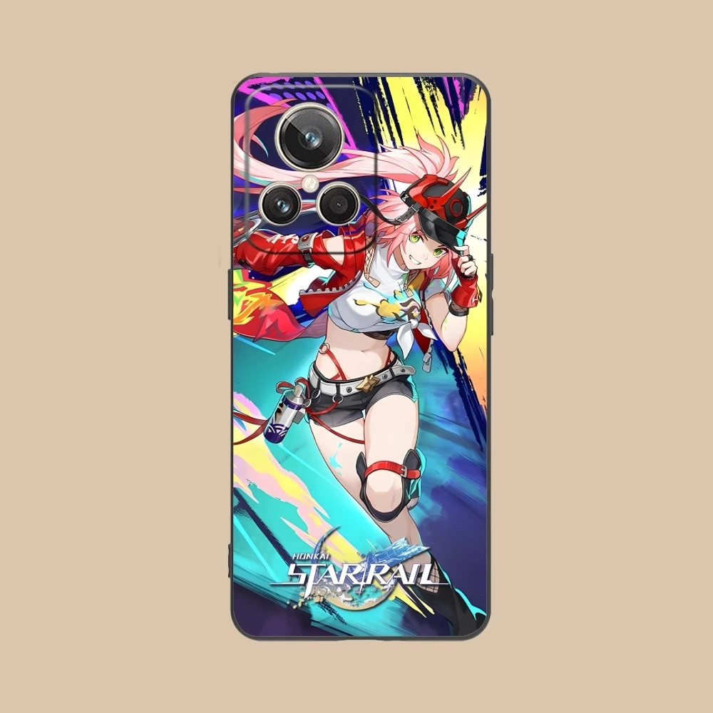 Honkai Star Rail Rappa Mobile Phone Case for Realme GT 2 9i 8i 7i Pro X50 X2 C35 C21 C20 C11 C3 Black Soft Cover Shell