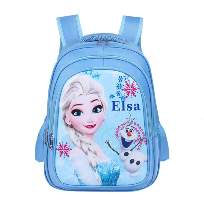 Factory direct sales of school bags for elementary school students Frozen spine protection waterproof girls Aisha Princess