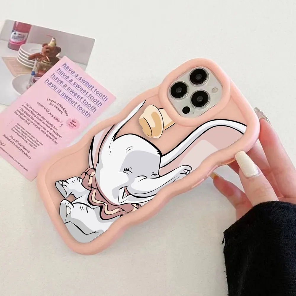 Противоударный матовый чехол для телефона Disney Cute Dumbo Samsung GALAXY S21 S23 S20 S24 S25 FE ULTRA PLUS J7