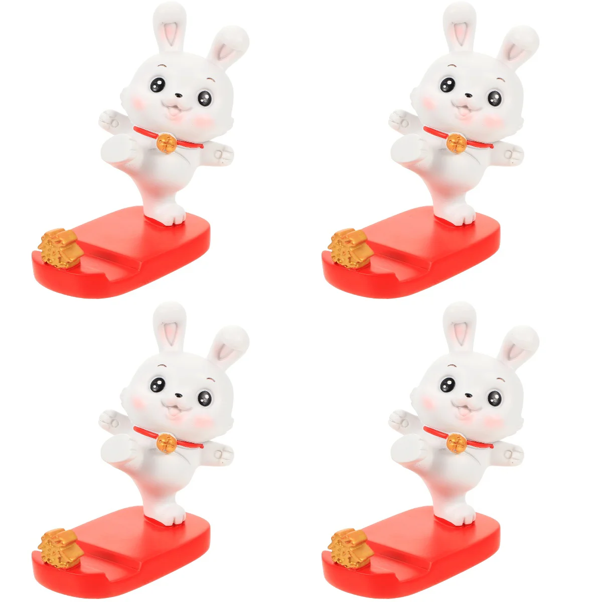 

4pcs Rabbit Holder Mount Stand Desktop Mobile Rack