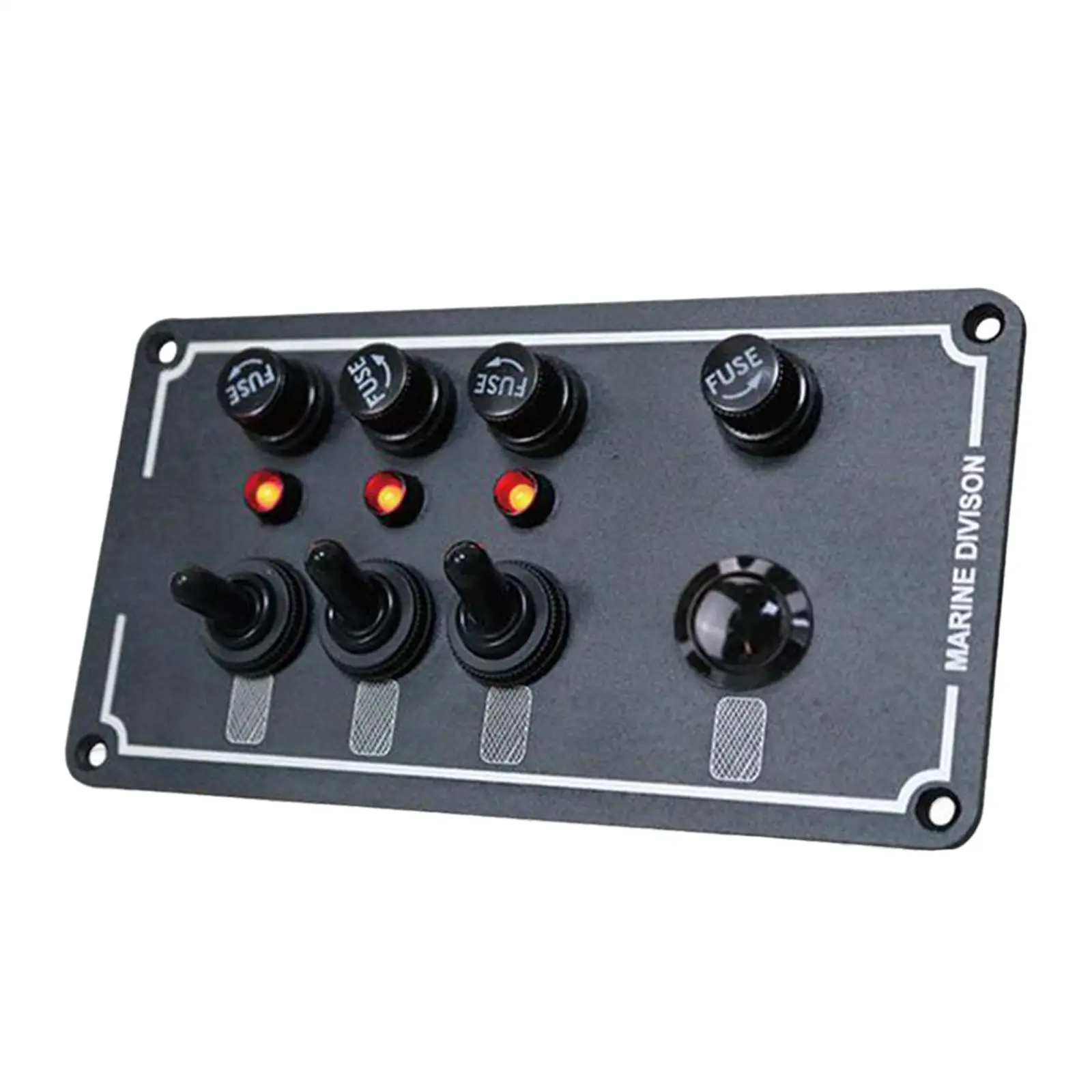 

4 Ways Marine Rocker Control Switch Panel 12V 24V Fits for Boat Yachts