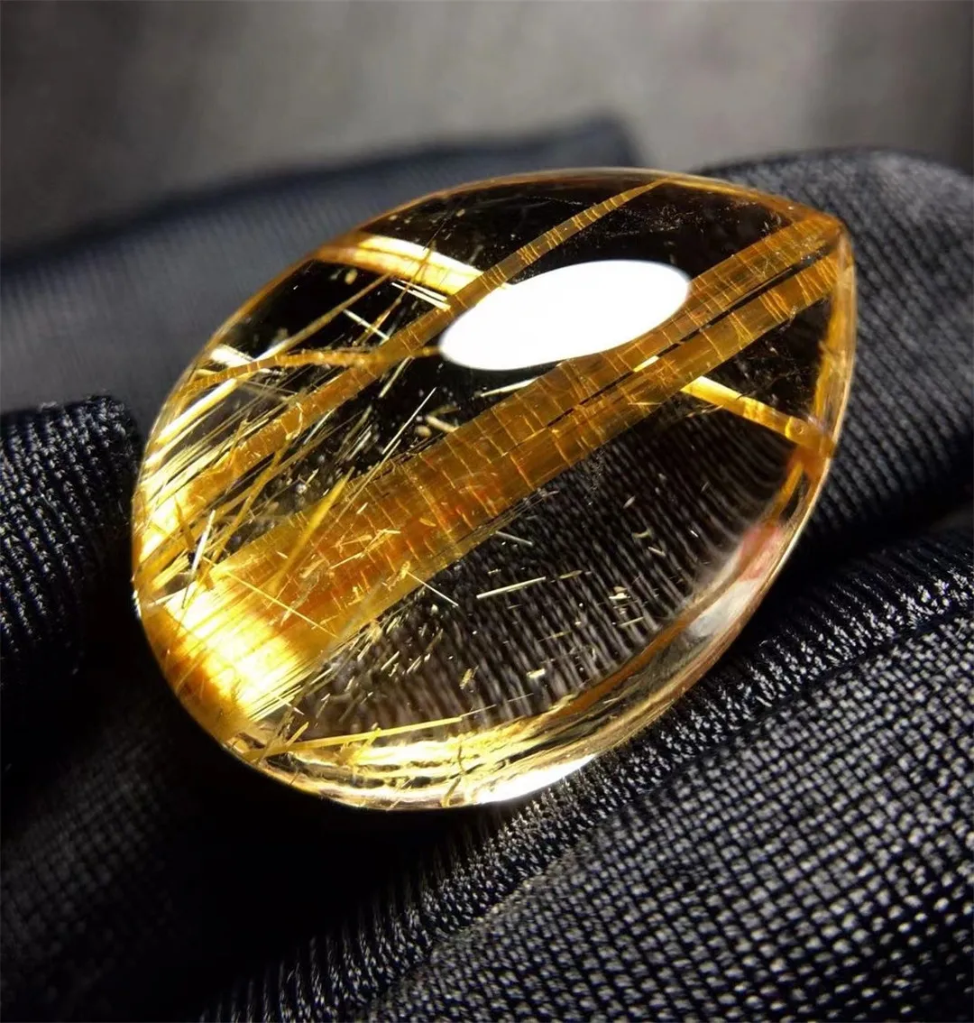 Подвеска из натурального золота с рутилированным кварцем ювелирные изделия для