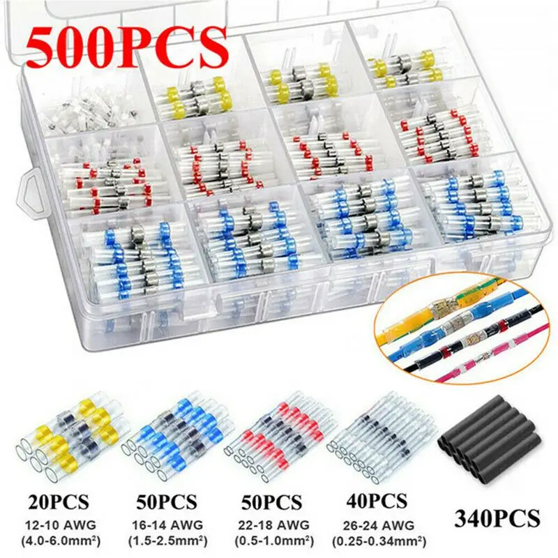 

500 шт./комплект, проволока с паяным склеивающим слоем для термоусадки