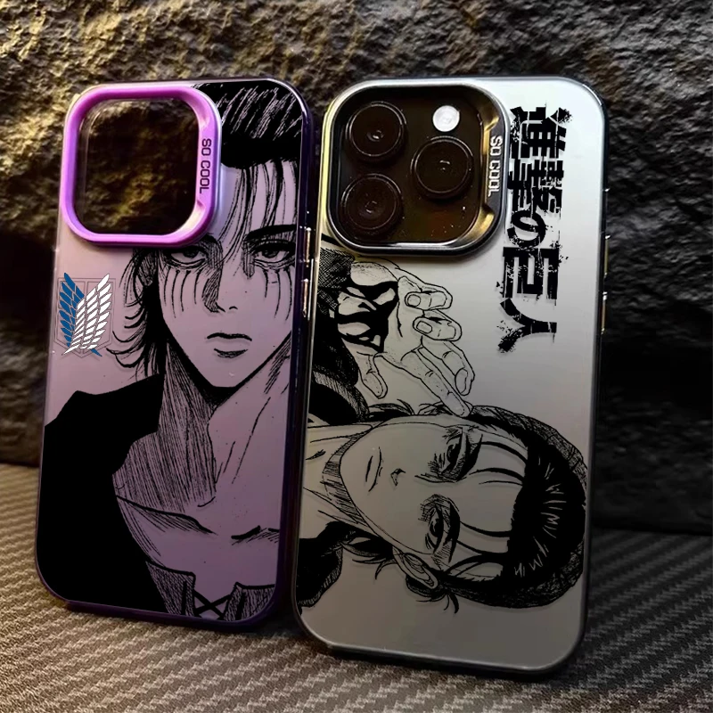 Фото Чехол Eren Yeager Attack on Titan PC для Samsung Galaxy S23 S24 S25 S22 Ultra S21 Plus FE A56 A36 A26 5G A16 A06 4G Note 20 Cover №1