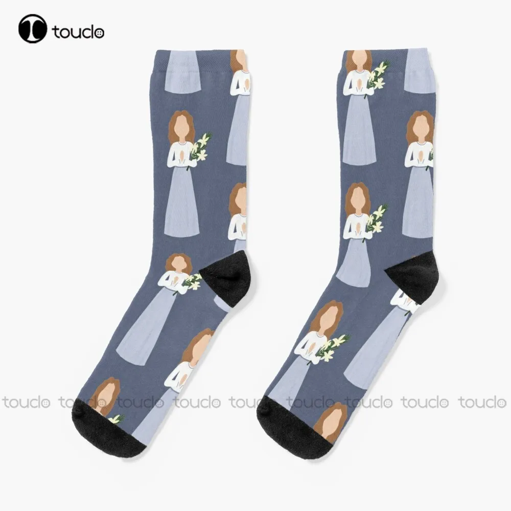 

Saint Maria Goretti Socks Thin Socks Women 360° Digital Print Unisex Adult Teen Youth Socks Personalized Custom Gift Funny Sock