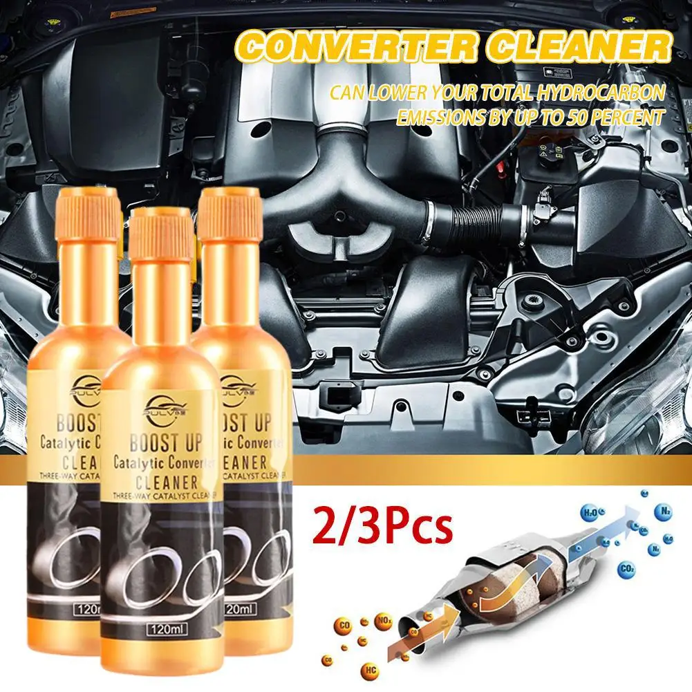 

2/3pcs 120ML Promotion Car Catalytic Converter Cleaners Accelerators Catalysts Easy Clean Automobile Engine Cleaner To CSV U0C3