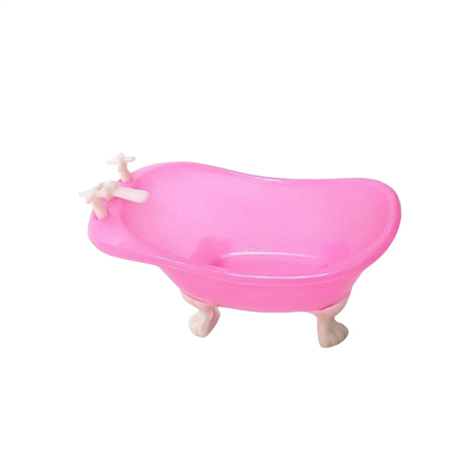 

1/12 Dollhouse Bathtub Dolls Bath Playset DIY Scene Accessories for Decor