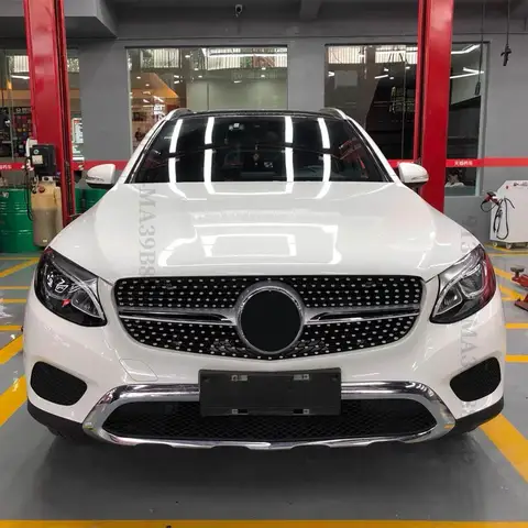 Передняя входная сетка в стиле Diamond GT, решетка для гоночного бампера, решетка для Mercedes X253 Benz GLC 200 220 250 260 300 350 2015-2018, настройка