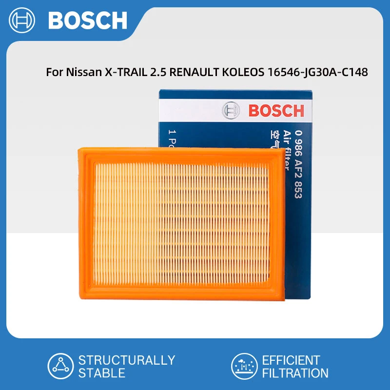 Воздушный фильтр BOSCH для Nissan X-TRAIL 2.5 RENAULT KOLEOS 16546-JG30A-C148