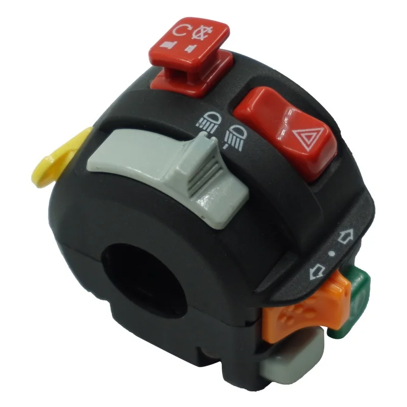 

Motorcycle 7/8" 22mm Handlebar Control Switch Mount Turn Signal Horn Ignition Overtaking Buttons Switch