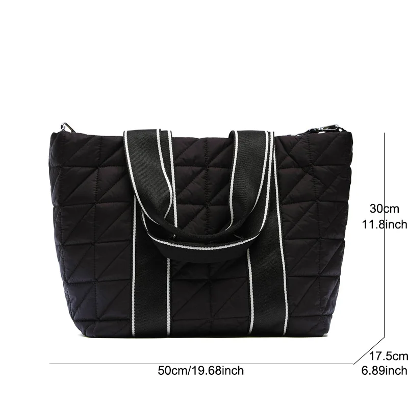 European And American Pleated Bag Women 2023 New Black Simple One Shoulder Chain Handbags High Quality Women Purse And Handbags
