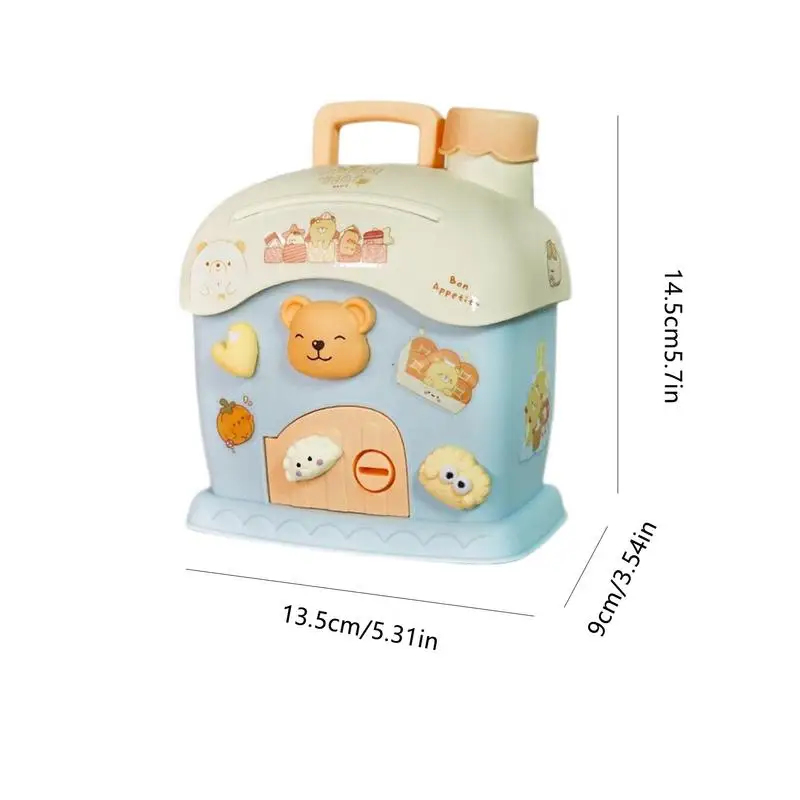 Домик для монет Shpae большой банк с хранилищем ключей декоративный котелок