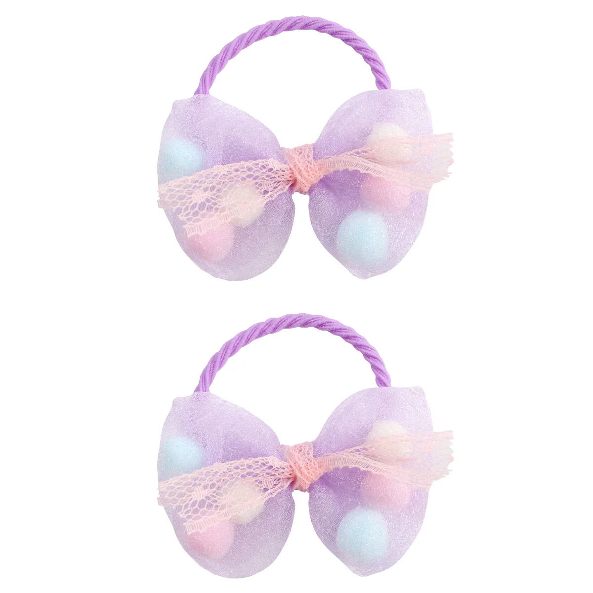 2 шт./компл. блестящая женская лента для волос с бантом эластичные резинки