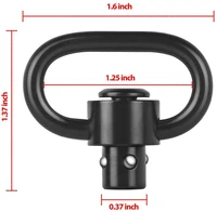 2pcs new version rifle sling rail swivel quick adapters heavy duty push button swivels hunting accessories
