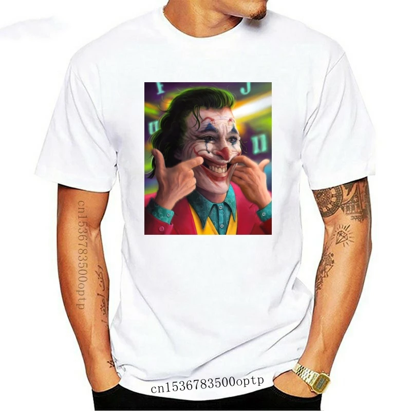 

Camiseta de the joker, de la Film fanart, dccomics, cara feliz, artist de pintura digital, nueva