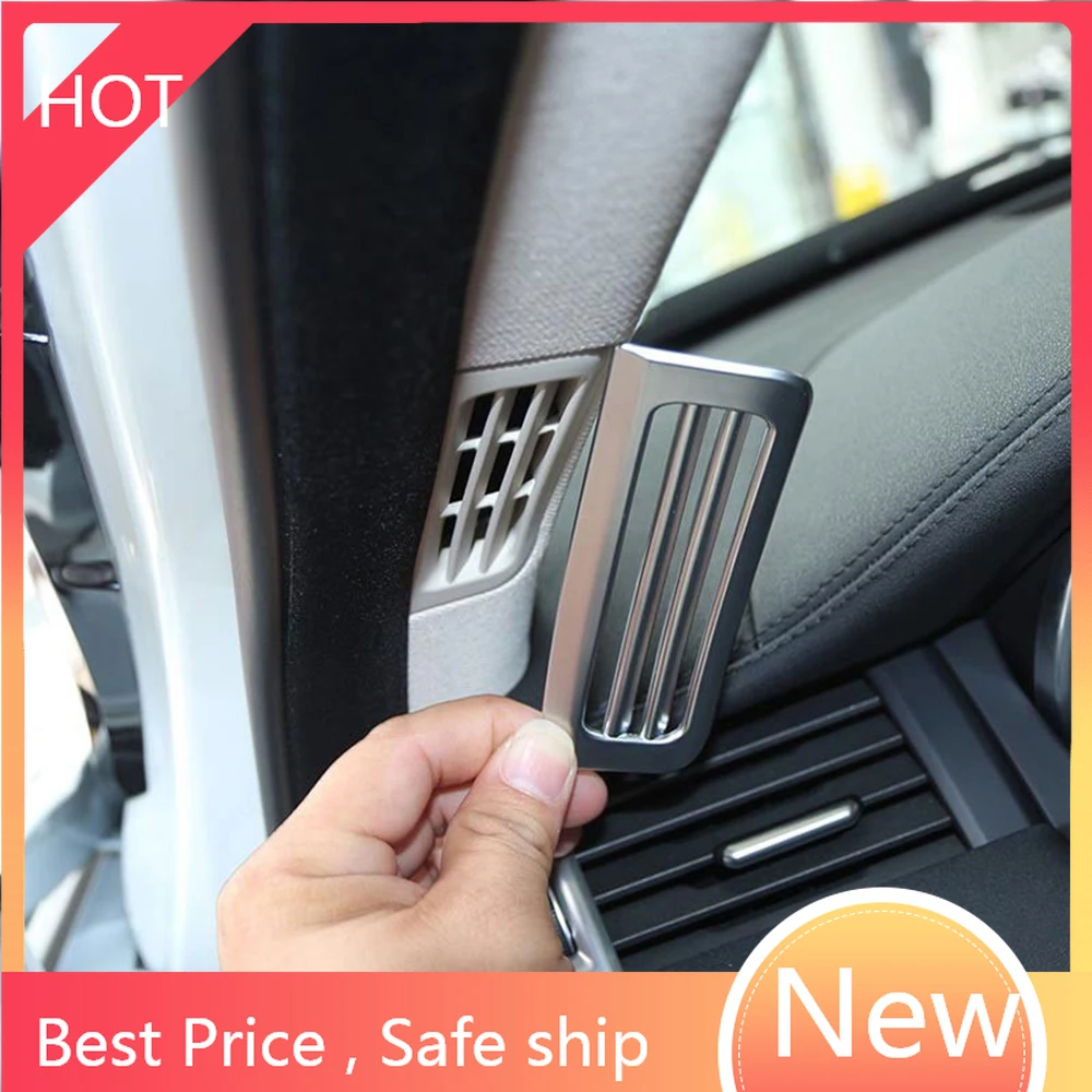 

2 шт. для Land Rover Range Rover Evoque 2011-2017 автомобильный Стайлинг ABS хромированный A Pillar AC решетка на вентиляционное отверстие отделка 3D наклейки de