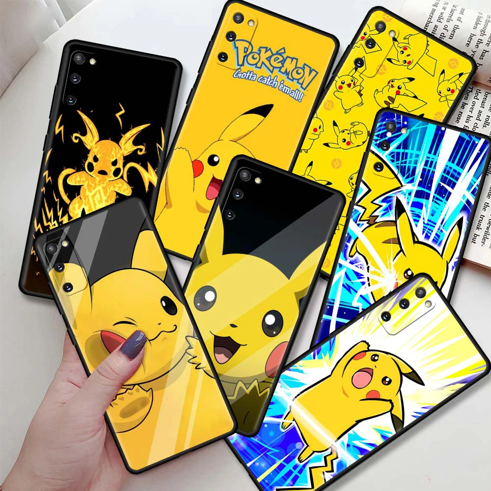 Чехол для телефона Pokemon Cute Soft Case для Samsung Galaxy S20 FE S21 S22 S10 S9 Plus S8 Note 20 Ultra 10 Lite.