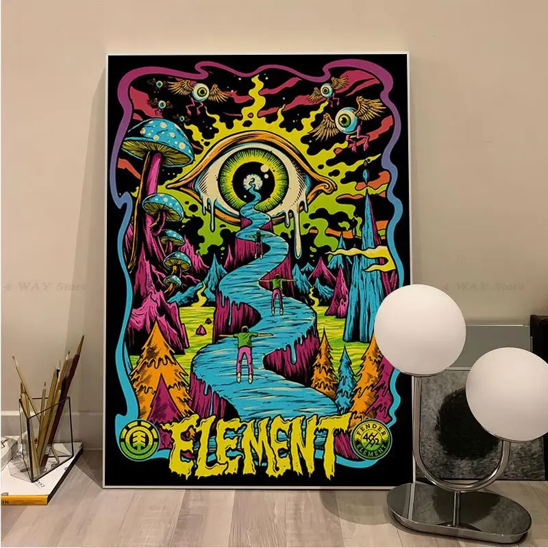 Красочная искусство Постер сделай сам винтажный Декор для комнаты бара кафе