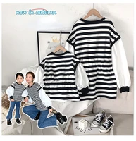 parent child matching clothes mother and daughter long sleeve tops tees autumn mom and baby girl same sweatshirts women t shirts