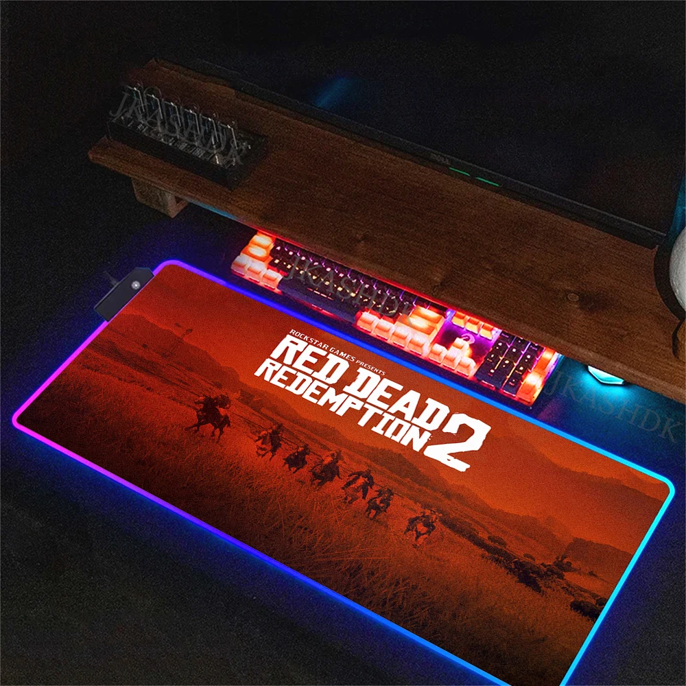 Коврик для мыши Red Dead выкуп игровой коврик клавиатуры в стиле аниме RGB аксессуары