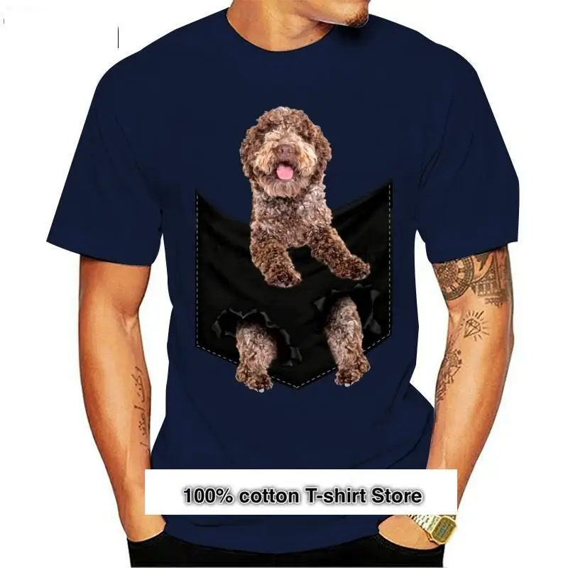 

Camiseta Lagotto Romagnolo para hombre y mujer, camisa de bolsillo, media