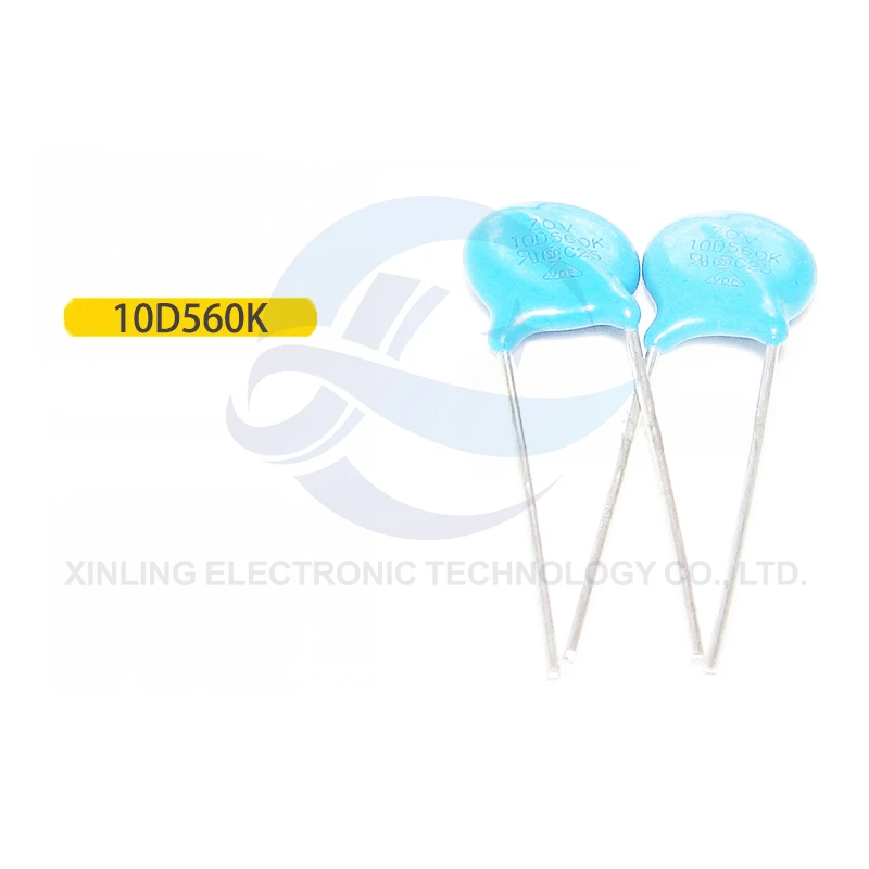 

10pcs ZOV varistor 10D560K 10d-560k voltage 56V 10D 560K in-line resistor.