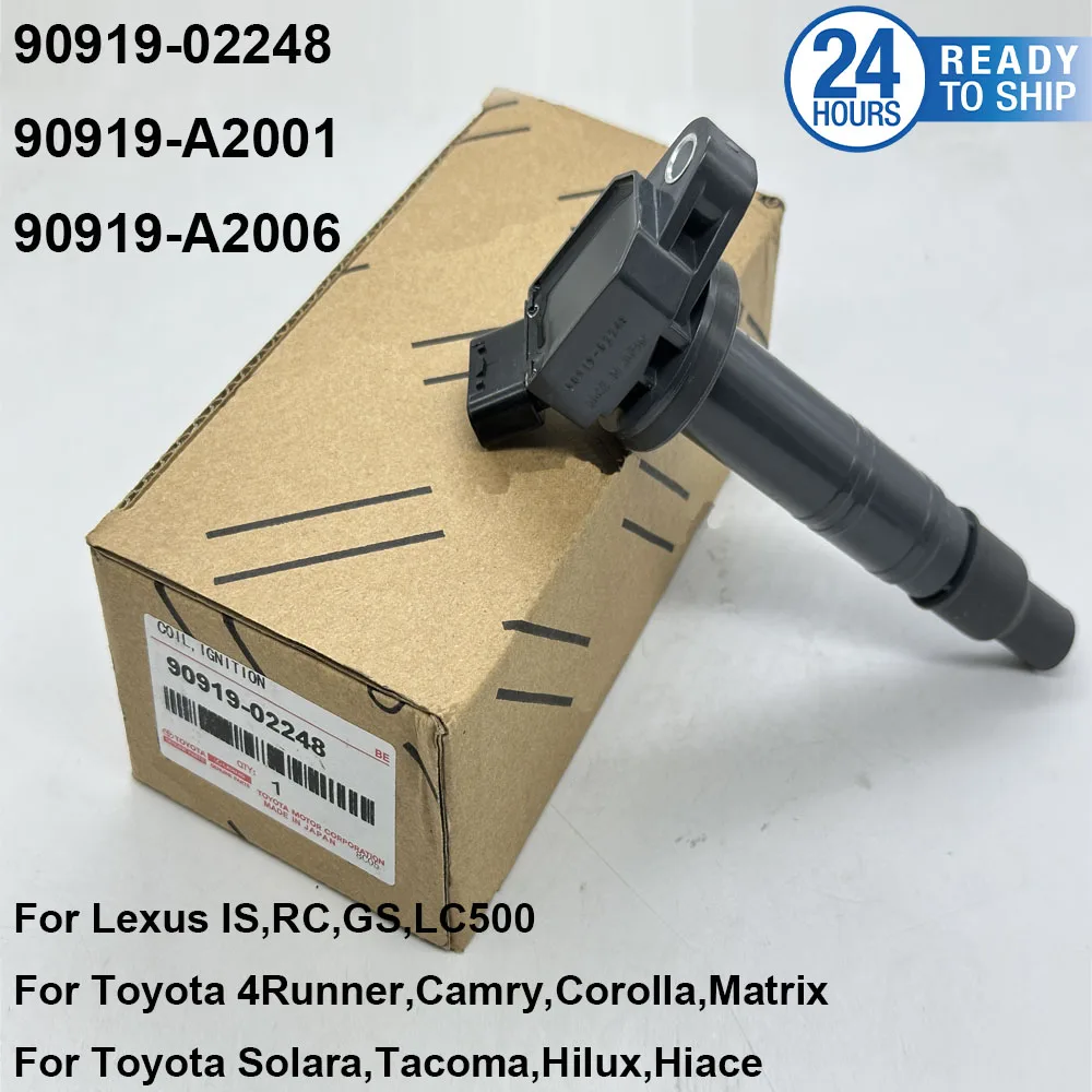 Оригинальные катушки зажигания для D-ENSO 90919-02248 UF495 90919-A2001 90919-A2006 для Toyota Corolla Celica Matrix L-exus IS RC