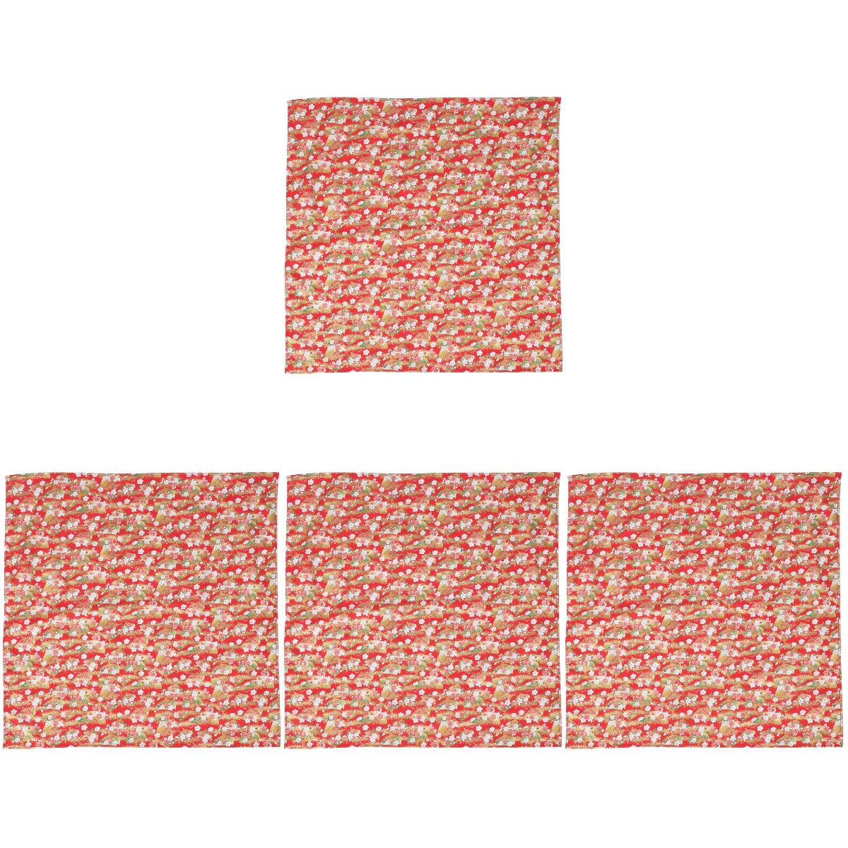 

4pcs Japanese Style Bento Wrapping Cloth Bento Placemat Handkerchief Japanese Style Fabric