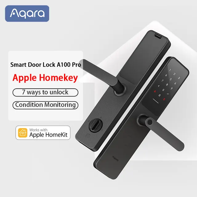 Aqara Smart Door Lock A100 Pro Zigbee Bluetooth 5.0 Apple Homekey Unlock Fingerprint Unlock Work with Apple Homekit Aqara Home 1