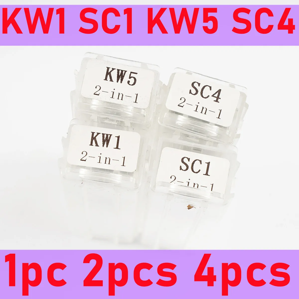 4 adet LISHI SC1 SC4 KW4 KW5 kilitleri 2 in 1 lişi
