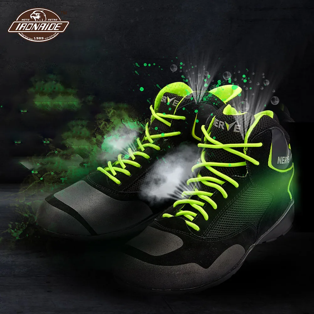 

Off-road Boots Men Women Casual Shoes Vibram Sole Wear-resistant Motorcycle Boots Summer Breathable Botas Motociclista
